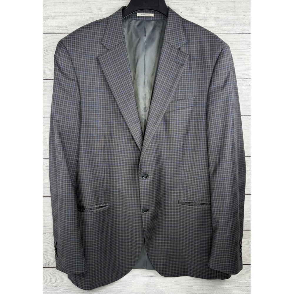 Peter Millar Mens 44T Plaid 100% Wool Blazer Sport Coat‎ Jacket
